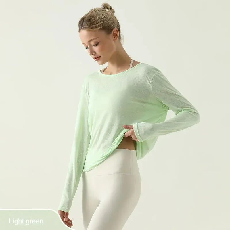 Twist-Back Yoga Top